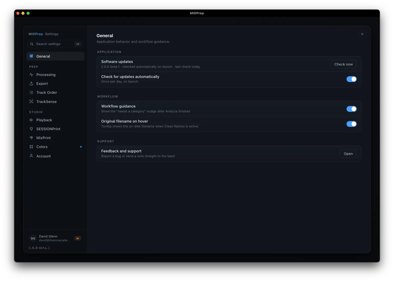 MIXPrep settings, tuned your way